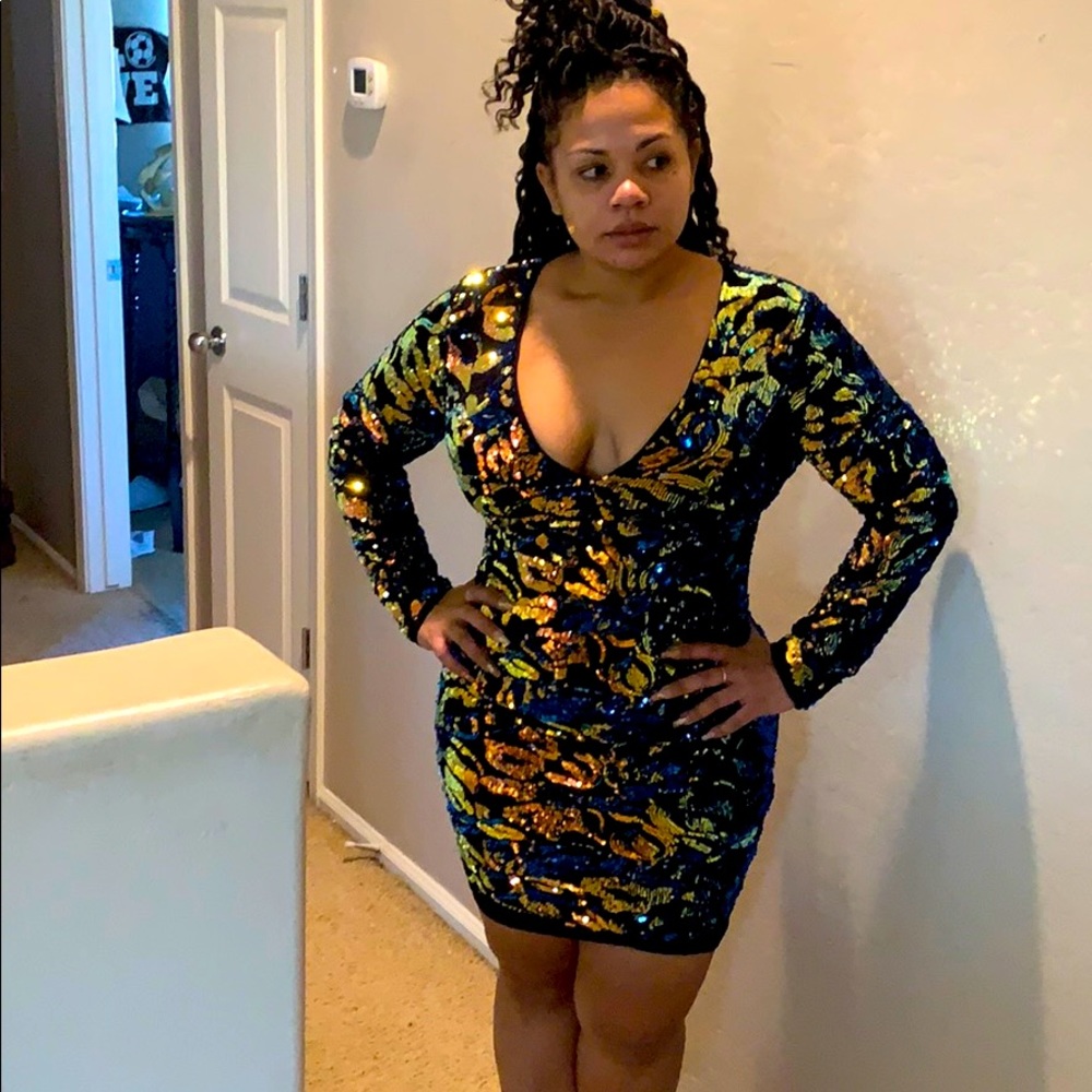 Sparks Between Us Sequin Dress